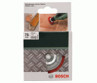 Cepillos de disco para taladradoras, alambre de nailon con medio de lijado de corindón, grano K80, 75 mm