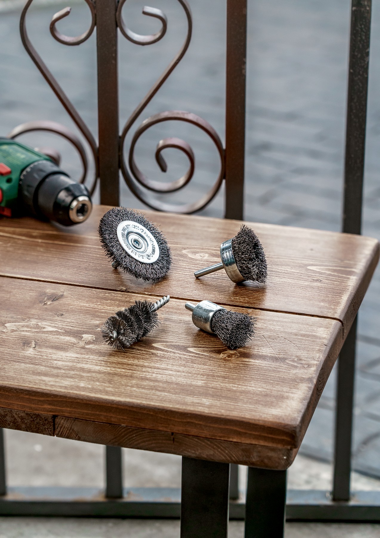 Set de cepillos de alambre de 4 piezas4 piezas set de cepillos de alambre