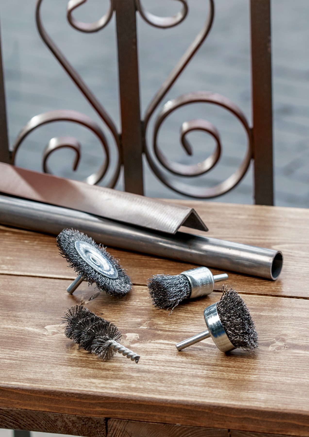 Set de cepillos de alambre de 4 piezas4 piezas set de cepillos de alambre