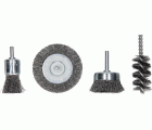 Set de cepillos de alambre de 4 piezas