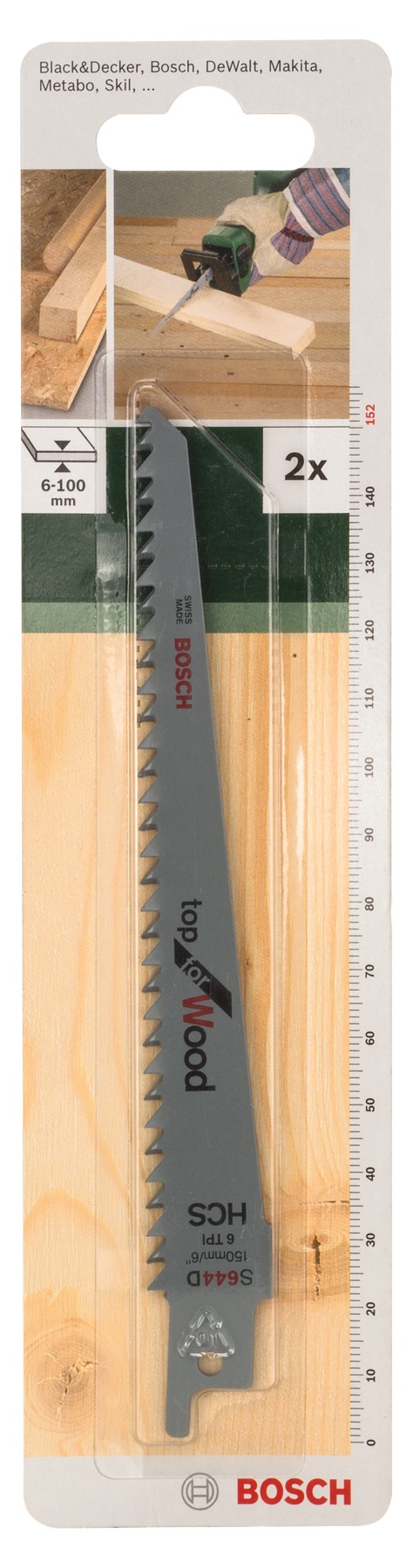 Hoja de sierra sable HCS, S 644 DTop for Wood