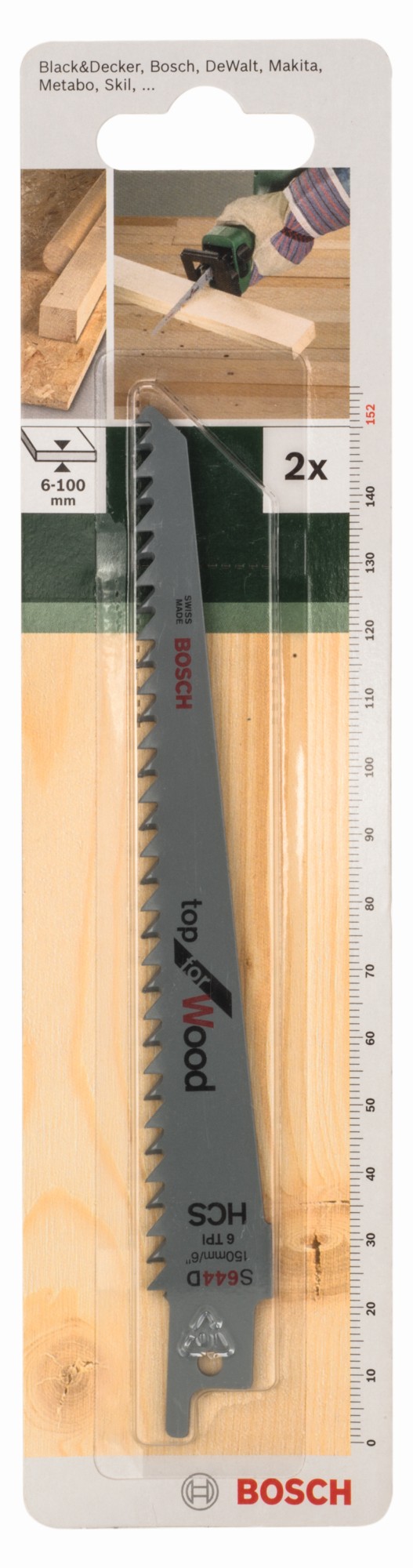 Hoja de sierra sable HCS, S 644 DTop for Wood