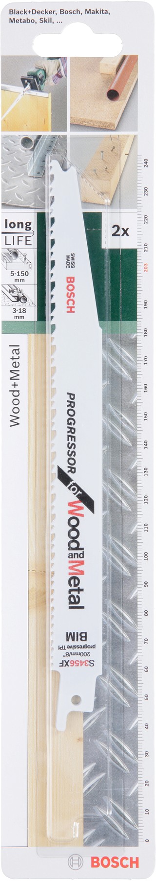 Hoja de sierra sable bimetálica S 3456 XFProgressor for Wood and Metal