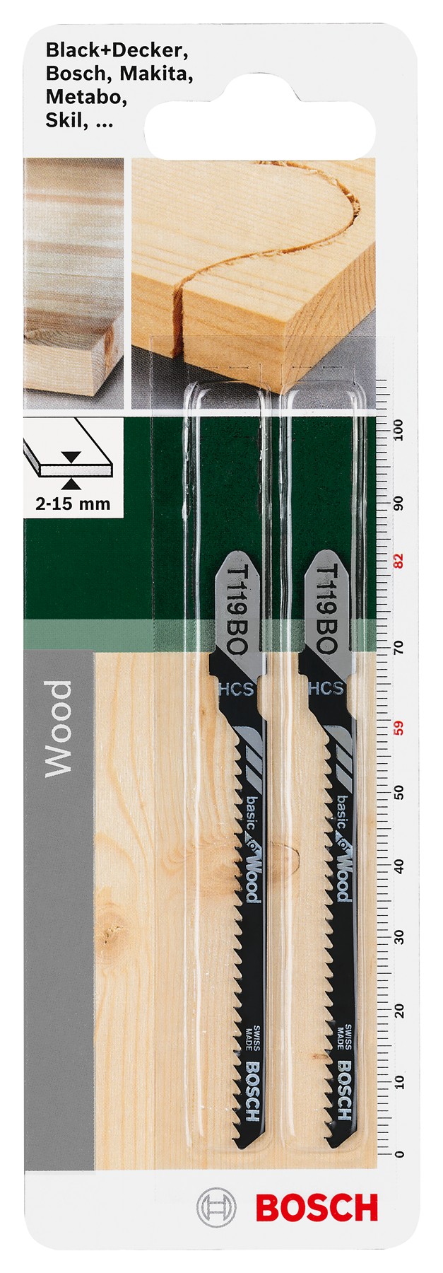 Hoja de sierra de calar HCS, T 119 BOBasic for Wood