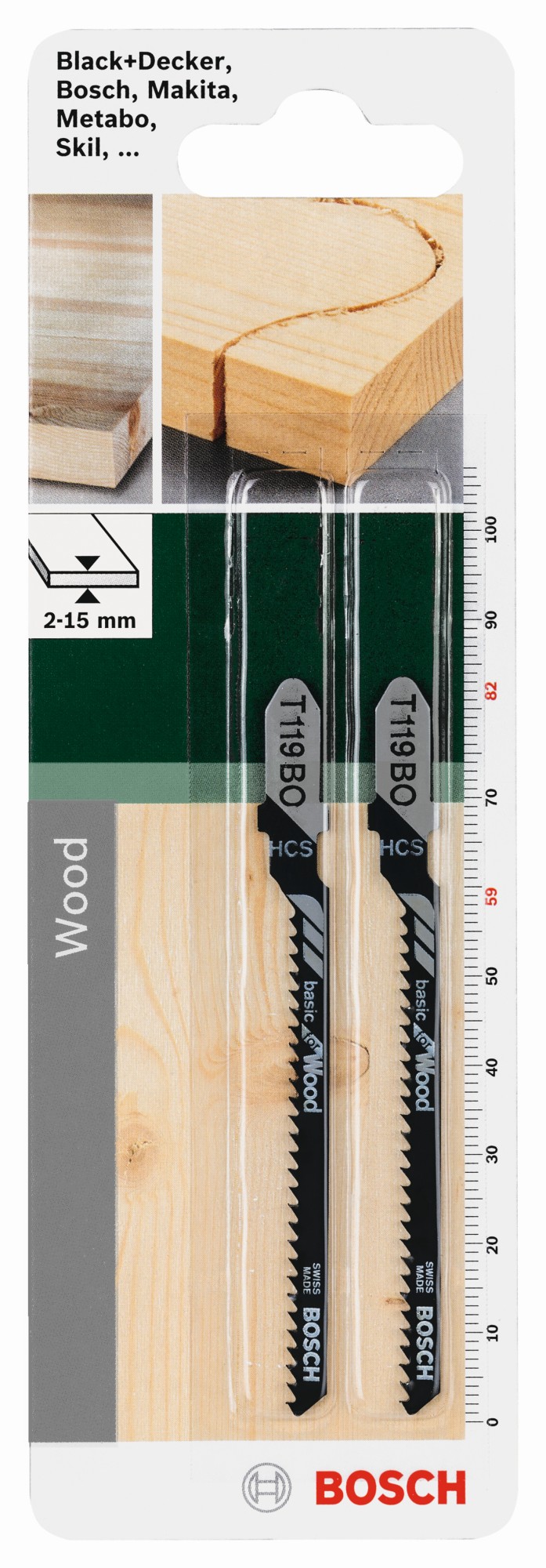 Hoja de sierra de calar HCS, T 119 BOBasic for Wood