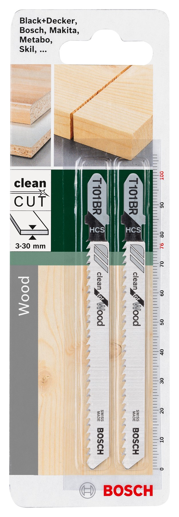 Hoja de sierra de calar HCS, T 101 BRClean for Wood