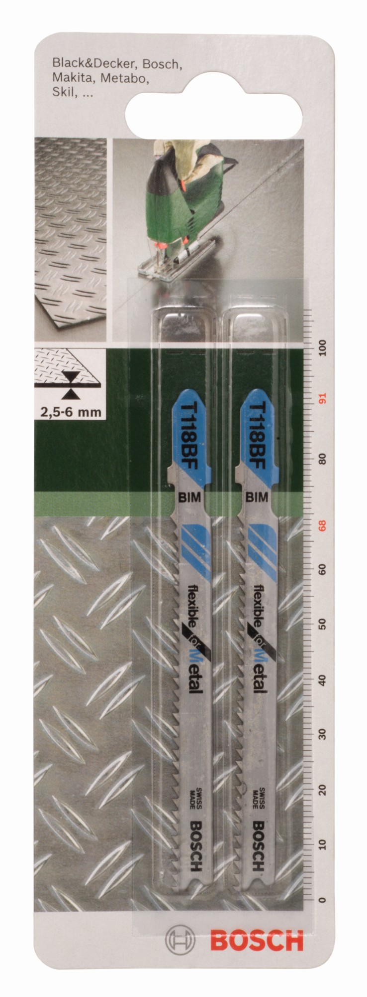 Hoja de sierra de calar bimetálica, T 118 BFFlexible for Metal