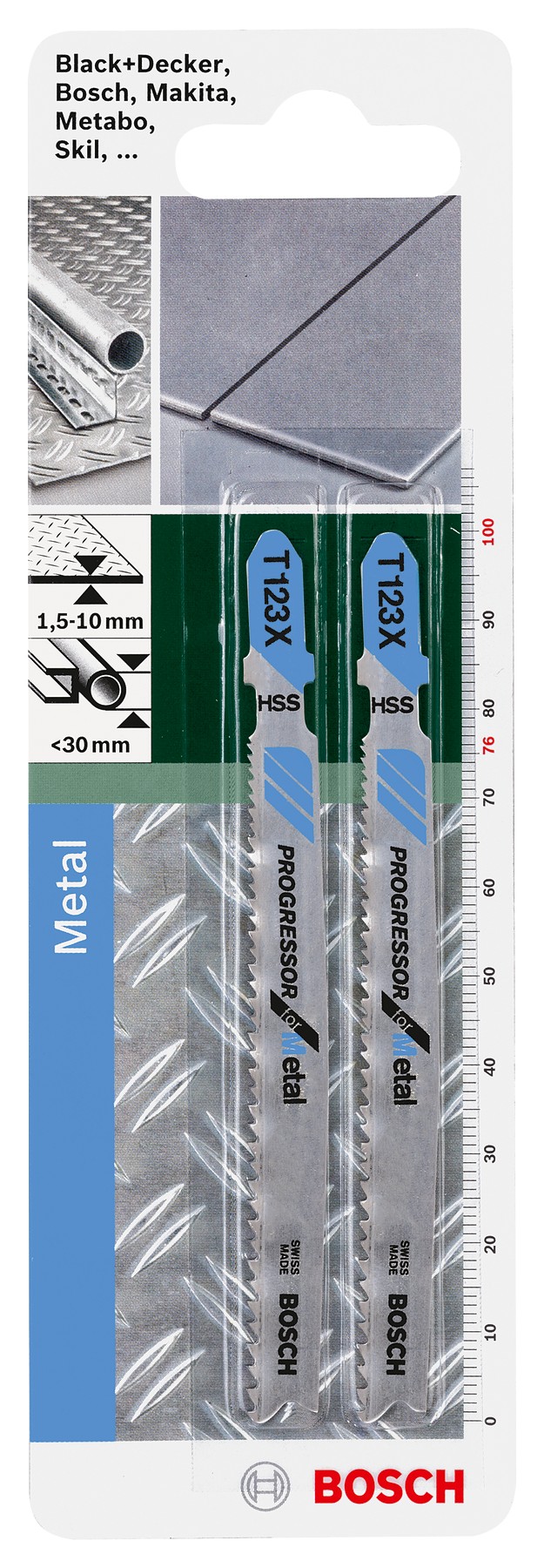 Hoja de sierra de calar HSS, T 123 XFProgressor for Metal