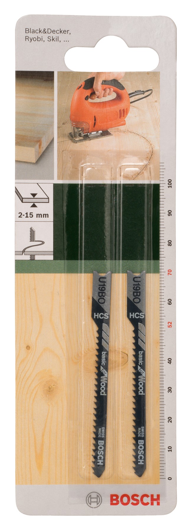 Hoja de sierra de calar HCS, U 19 BOBasic for Wood