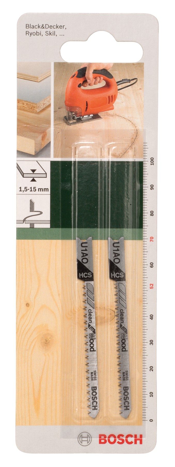 Hoja de sierra de calar HCS, U 1 AOClean for Wood