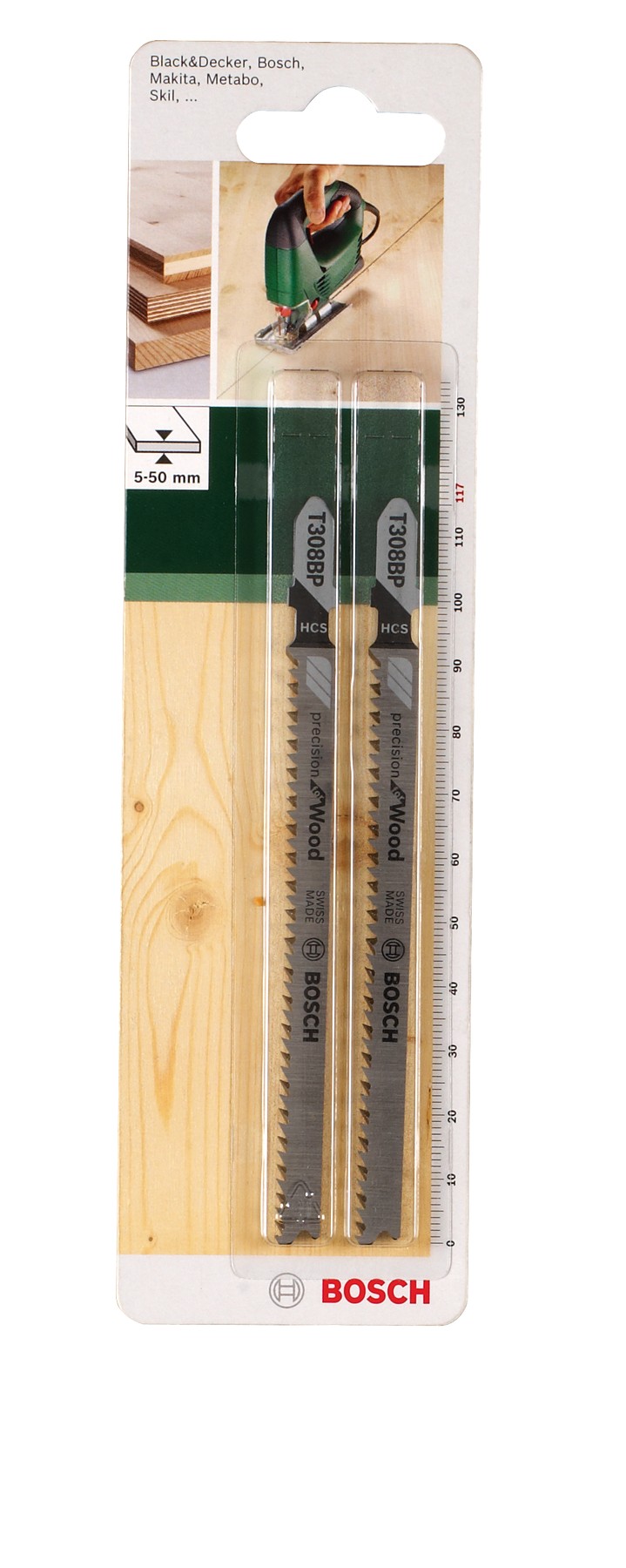 Hoja de sierra de calar HCS, T 308 BPPrecision for Wood