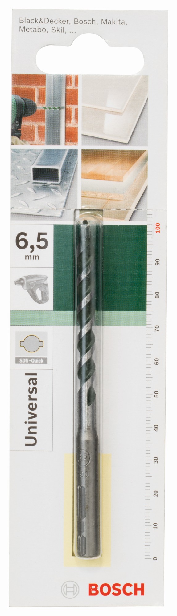 Broca multiuso SDS quickD = 6,5 mm; L = 100 mm
