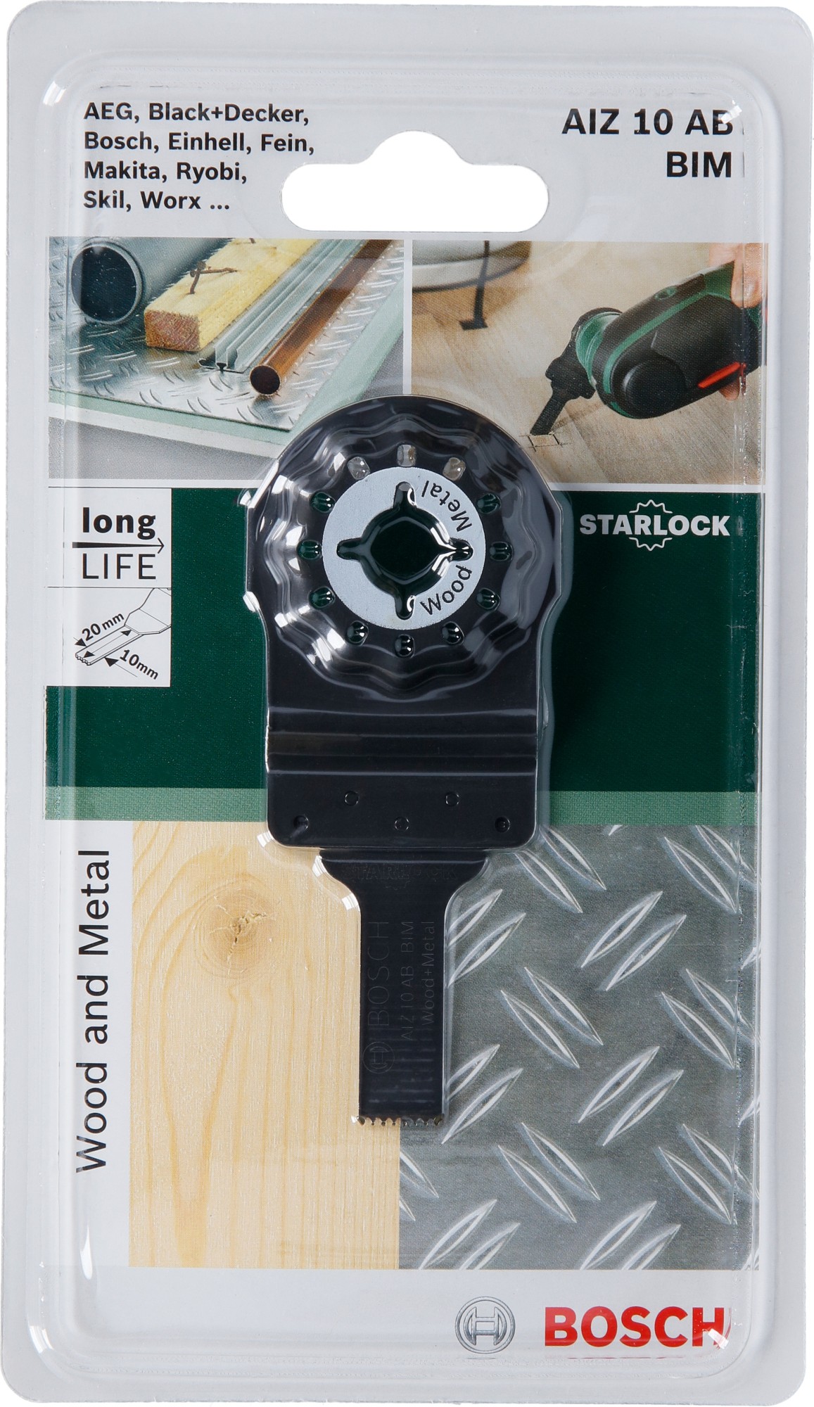 Hoja de sierra de inmersión HCS Starlock AIZ 10 AB Wood and Metal10 x 20 mm