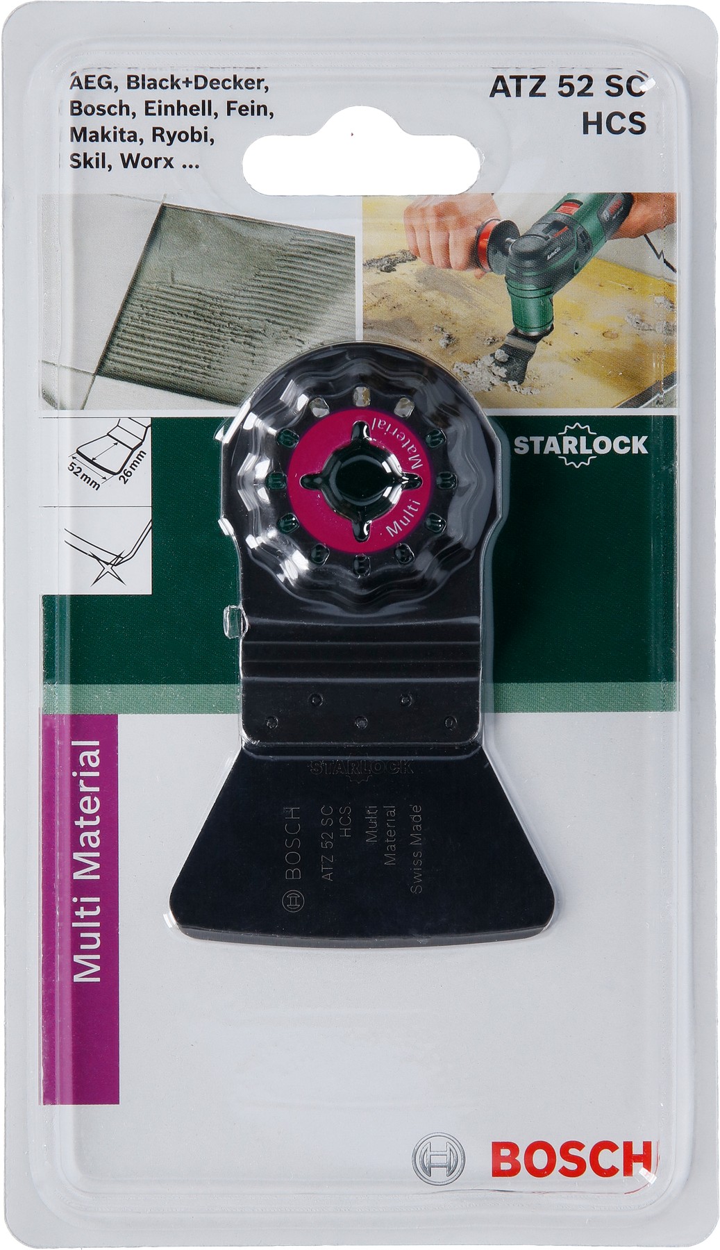 Rascadora Starlock HCS ATZ 52 SC, rígida26 x 52 mm