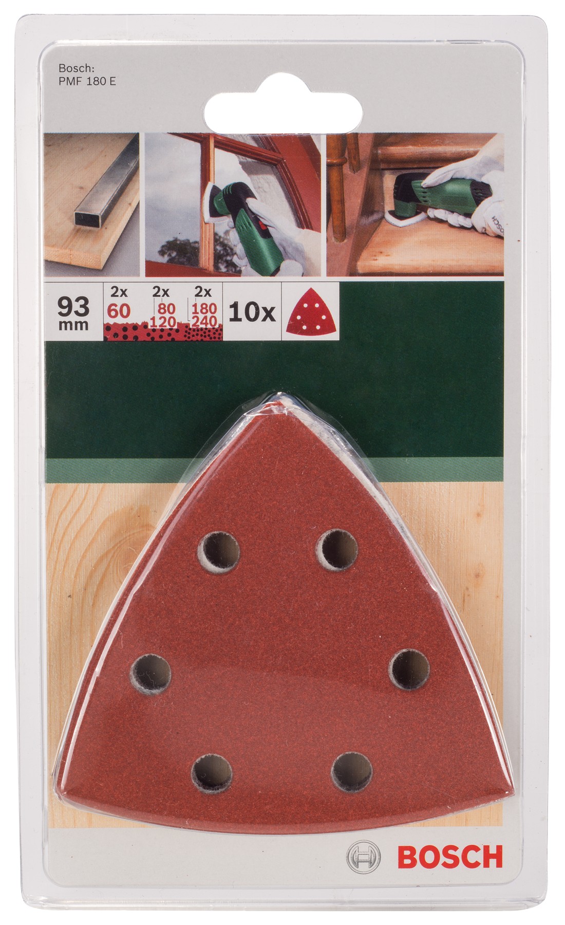 Set de hojas de lija de 10 piezas. Para madera y metal