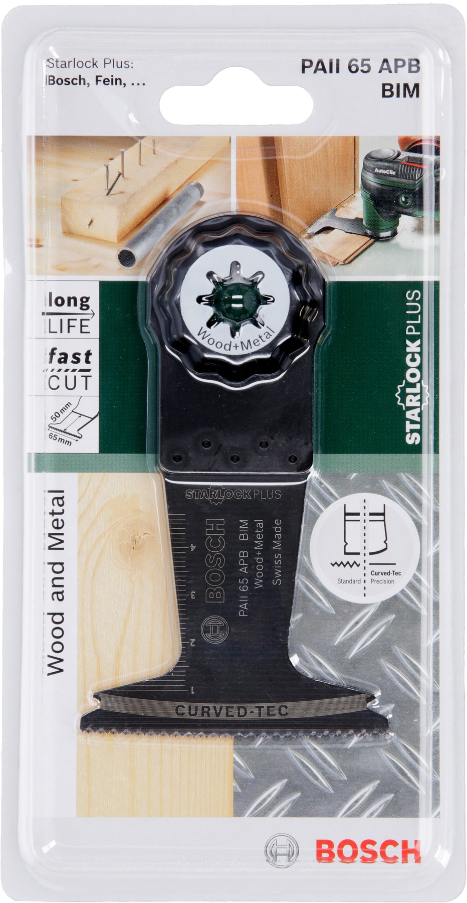 Hoja de sierra de inmersión Starlock BIM AII 65 APB Wood and Metal40 x 65 mm