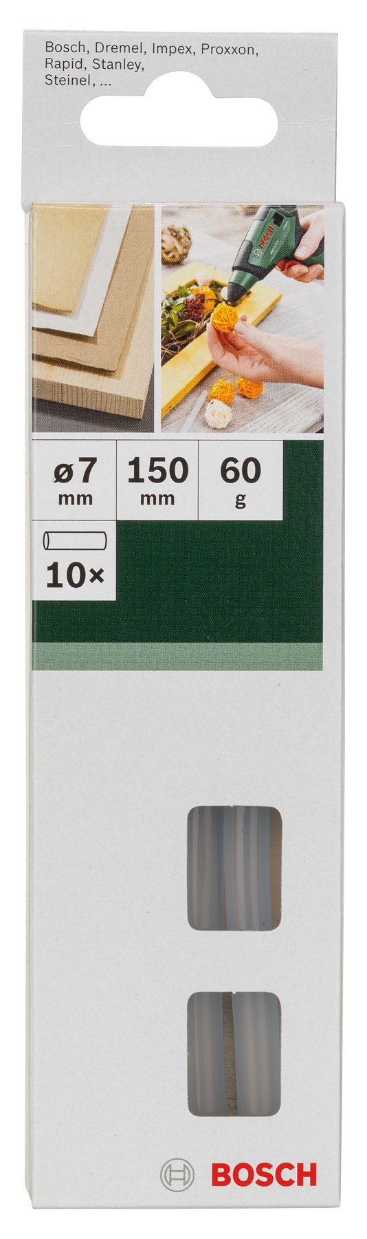 Set de 10 barras de pegamento Cristal