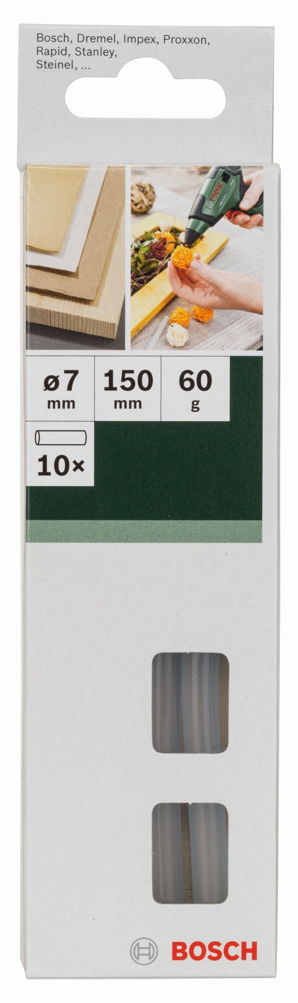 Set de 10 barras de pegamento Cristal