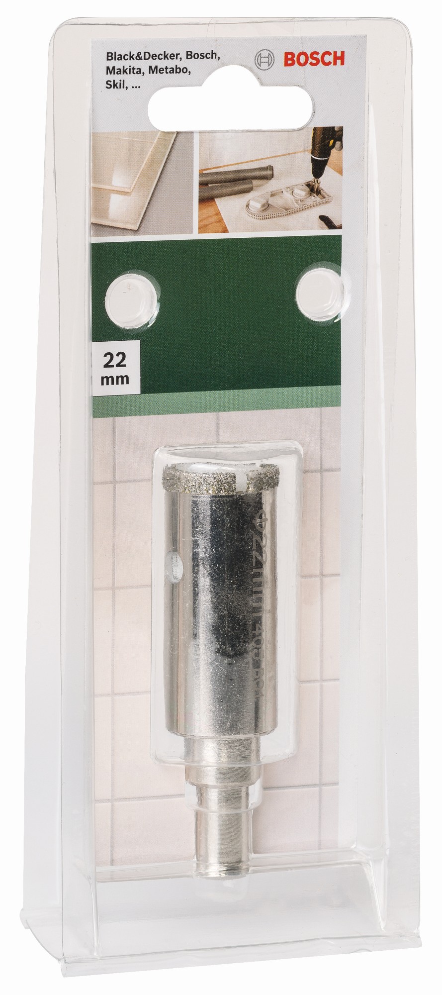 Corona de diamanteDiámetro = 22 mm