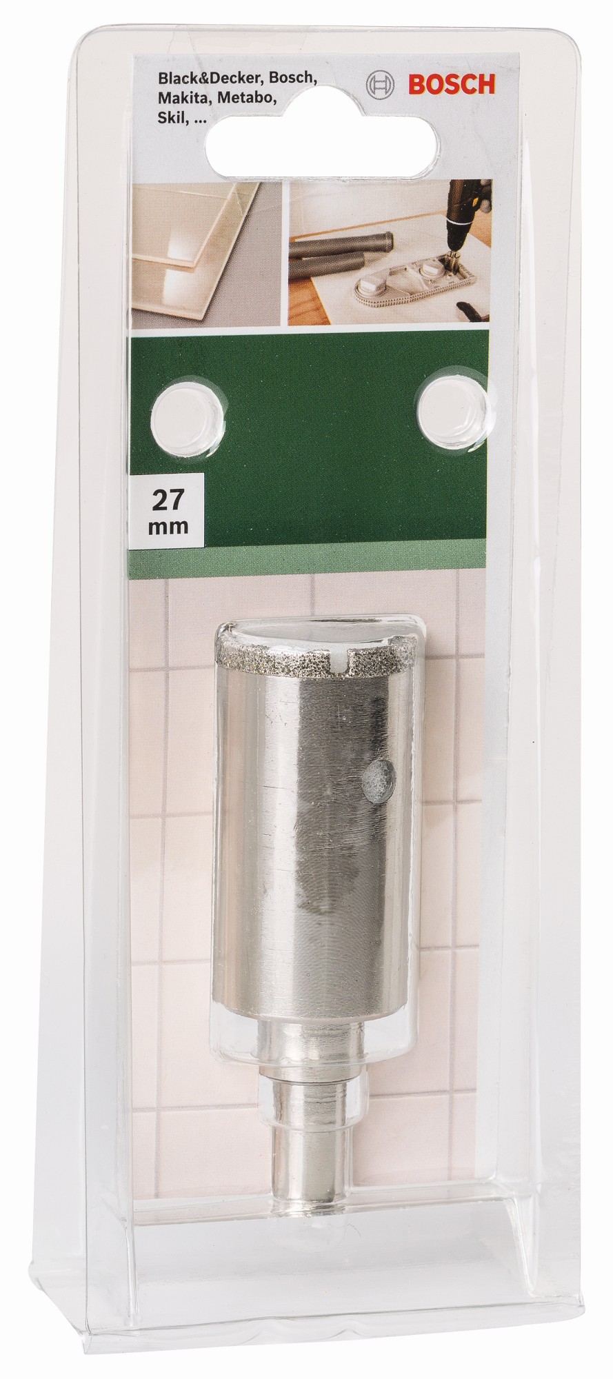 Corona de diamanteDiámetro = 27 mm