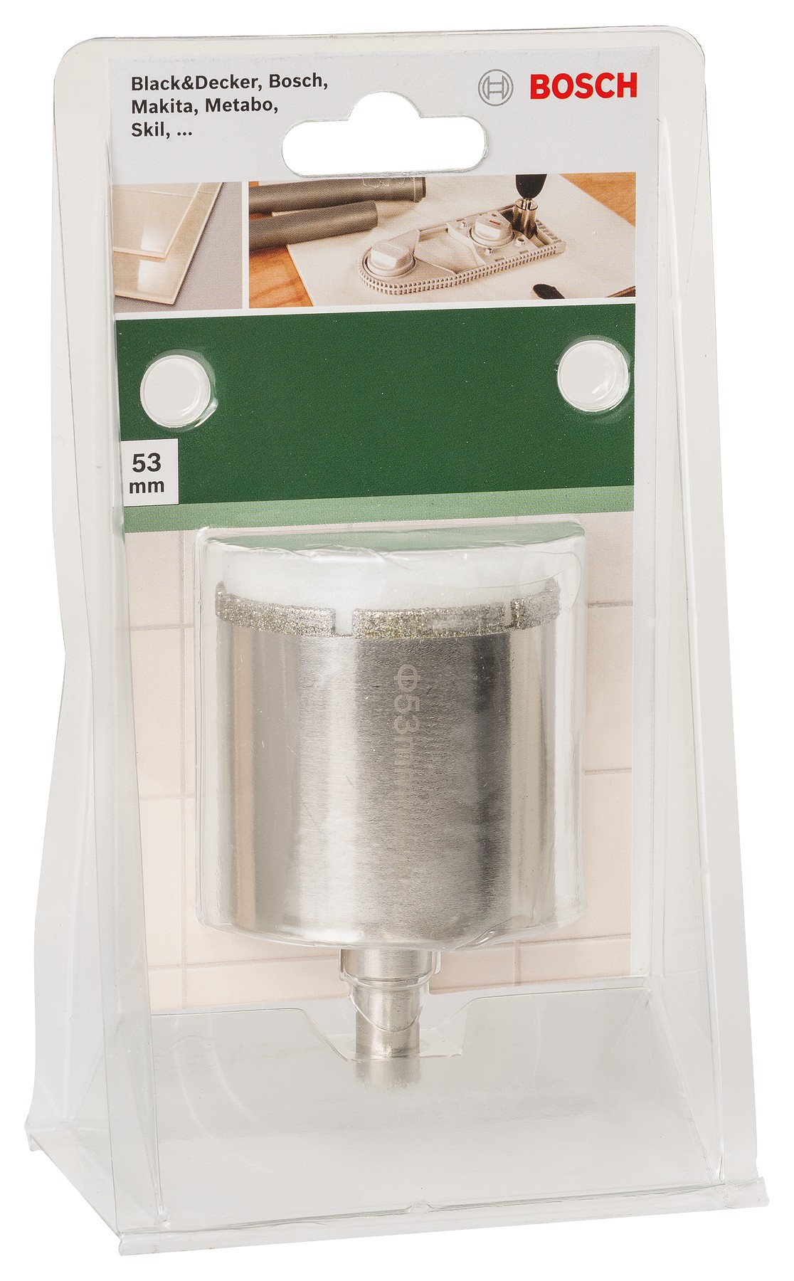 Corona de diamanteDiámetro = 53 mm