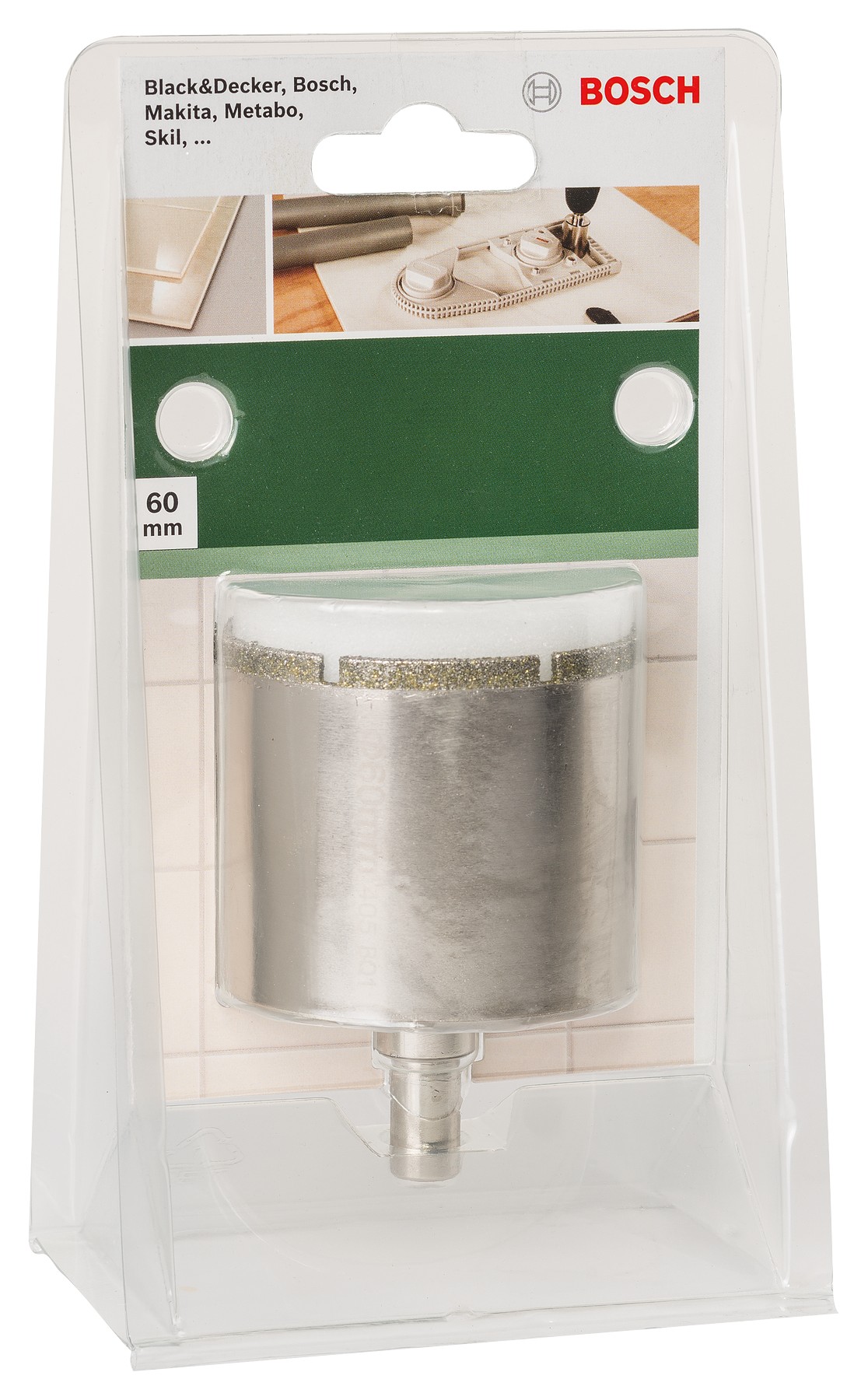 Corona de diamanteDiámetro = 60 mm