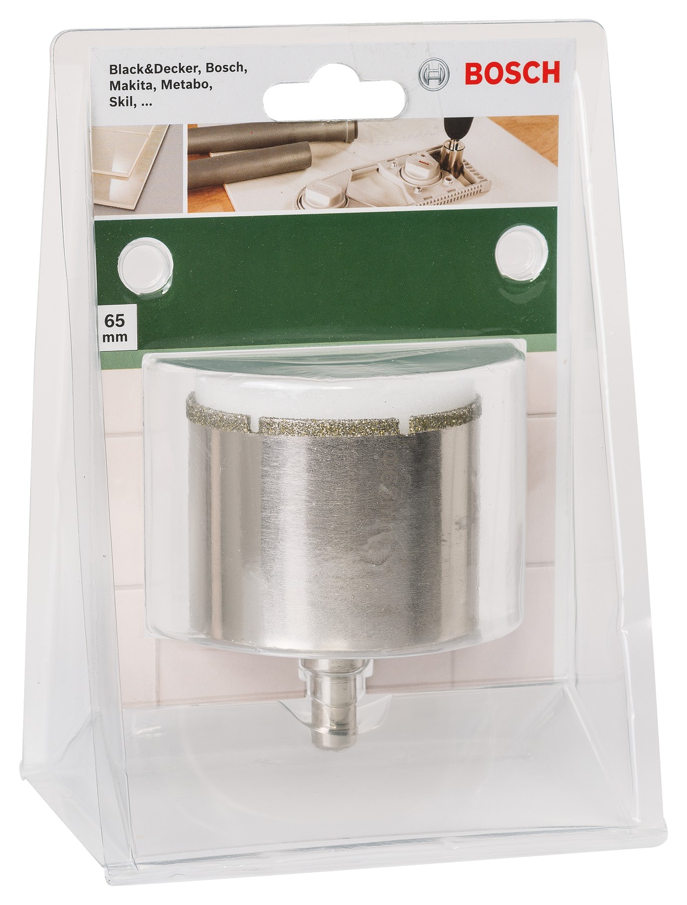 Corona de diamanteDiámetro = 65 mm