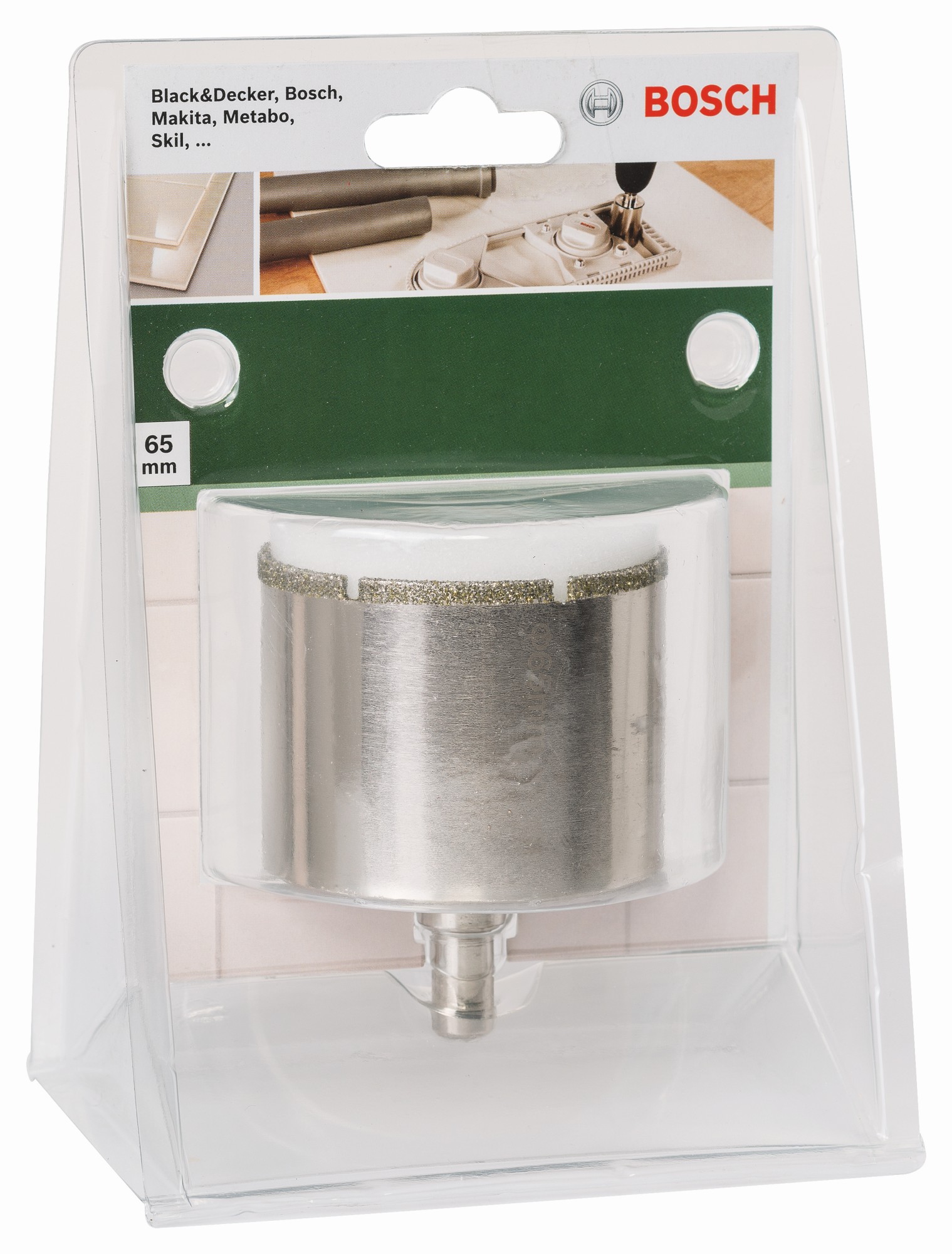 Corona de diamanteDiámetro = 65 mm