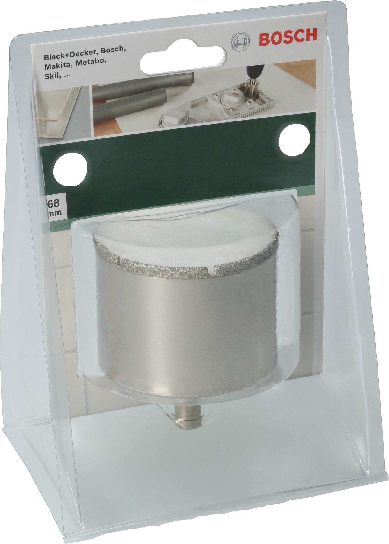 Corona de diamanteDiámetro = 68 mm