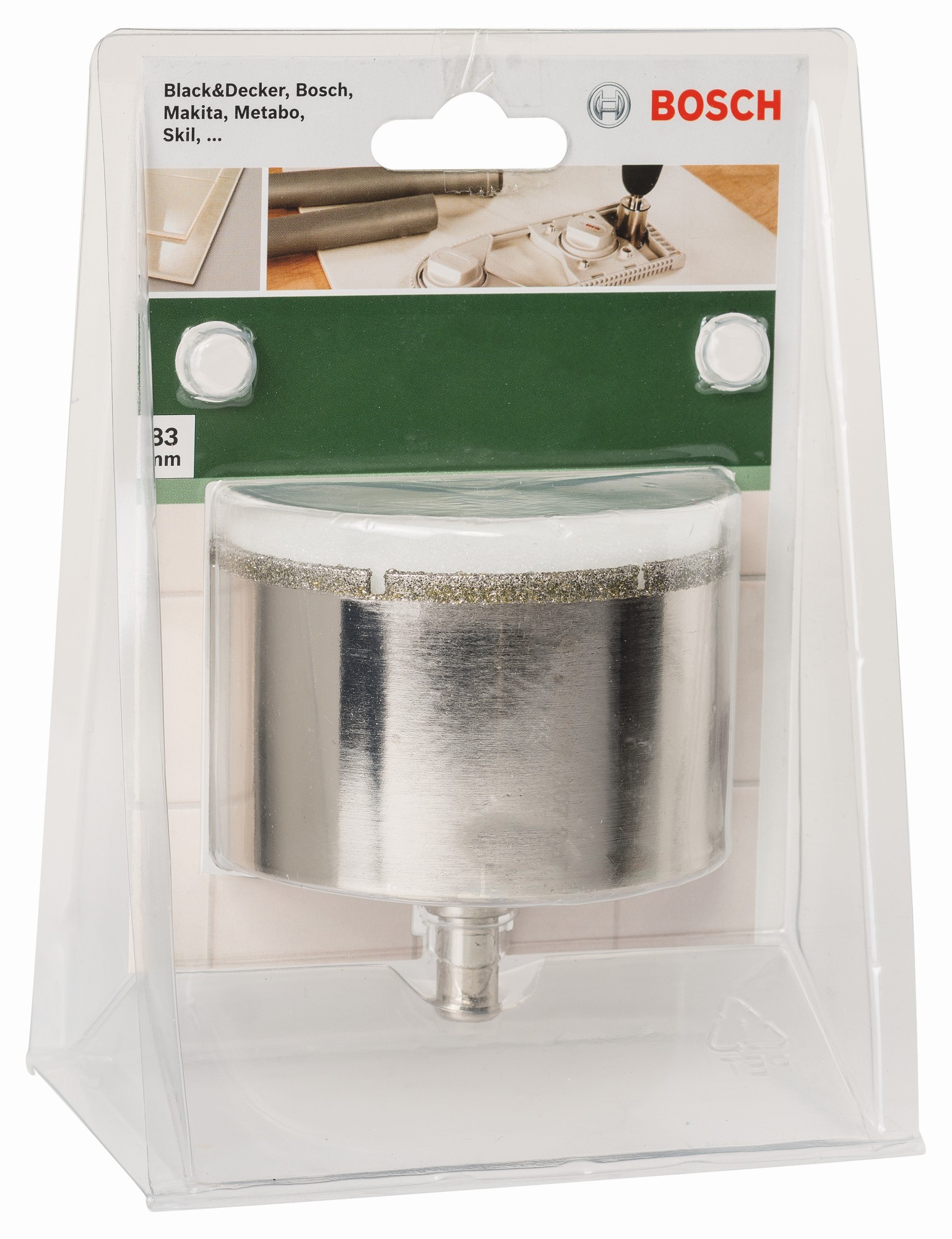 Corona de diamanteDiámetro = 83 mm