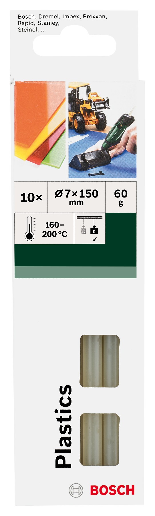 Barra de pegamento para plástico10 piezas