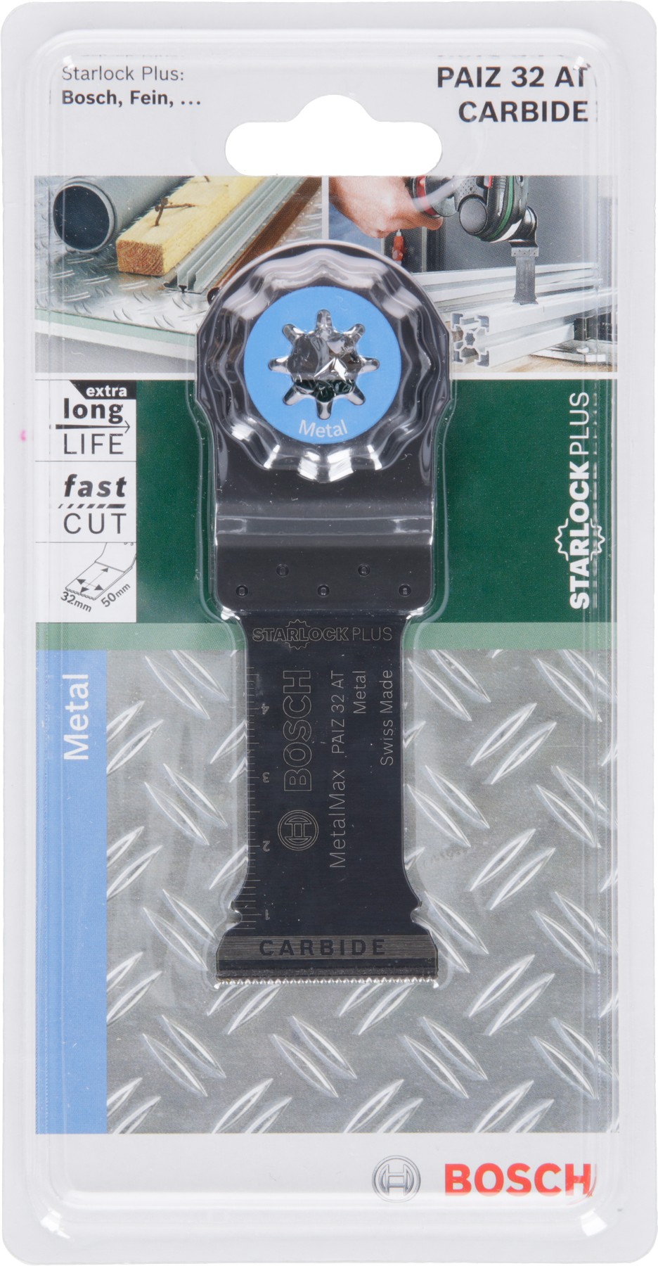 Hoja de sierra de inmersión StarlockPlus Carbide PAIZ 32 AT Metal50 x 32 mm
