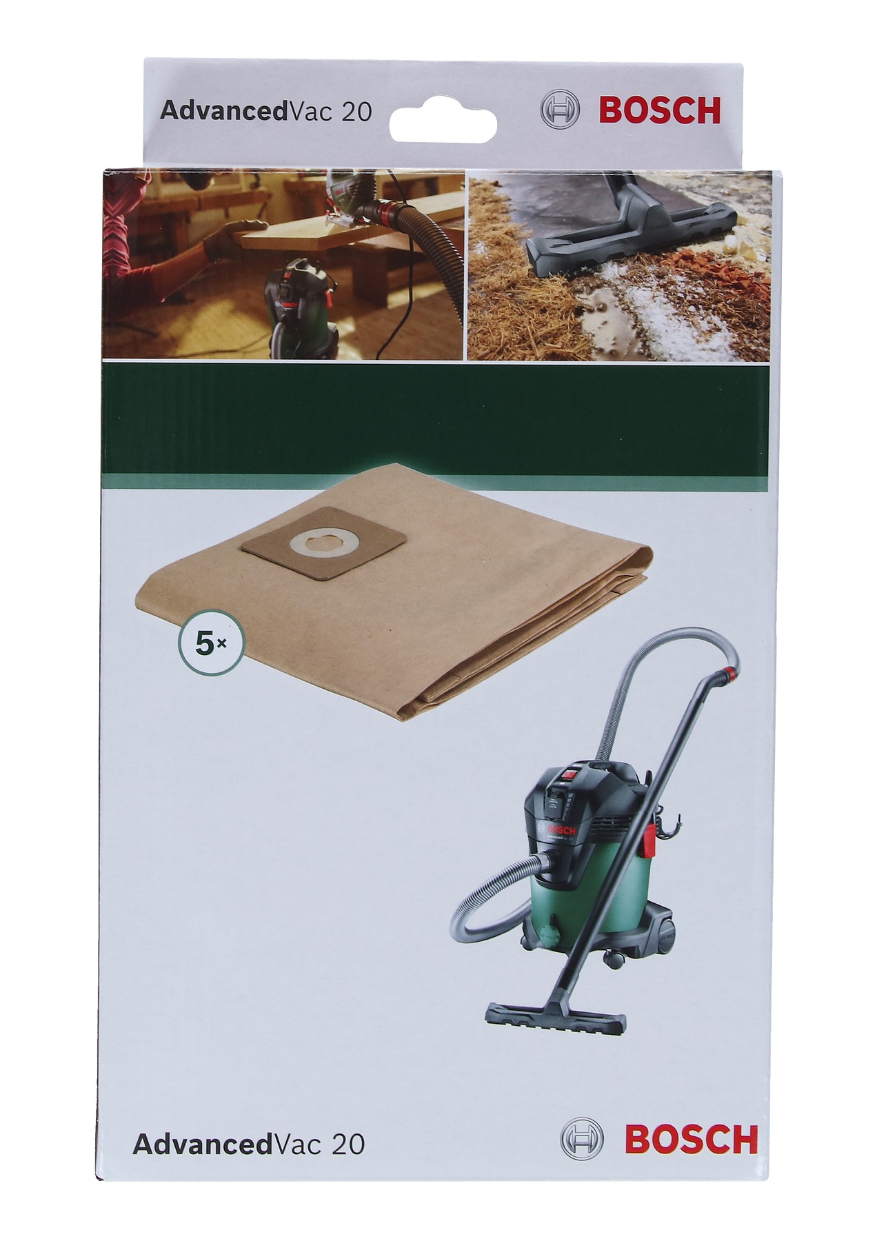 Sacos para polvo de papel