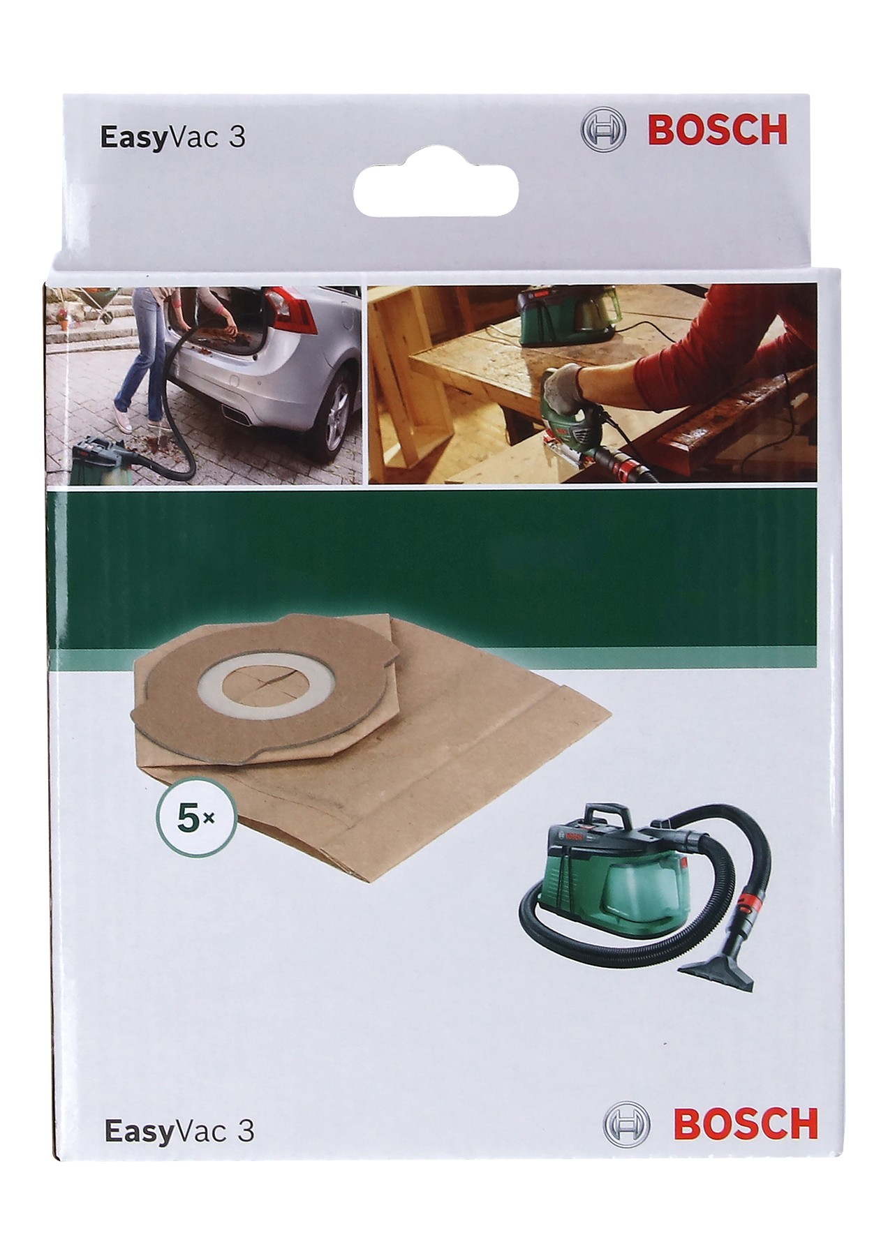 Sacos para polvo de papel