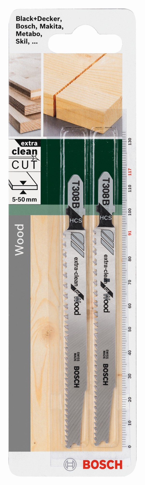 Hoja de sierra de calar HCS, T 308 BExtra-clean for Wood
