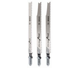 Set de 3 hojas de sierra de calar, vástago de una sola leva