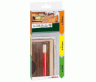 3 esponjas de lijar, flat+edge97 x 69 x 26 mm, M, F, SF