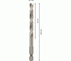 PRO Pilot Drill Bit, sierra de corona con sistema Quick Change HSS-G de 6,35 x 100 mm