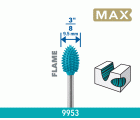 Broca de tallado Dremel MAX 9953 Power Carving, 9,5 mm forma de llama