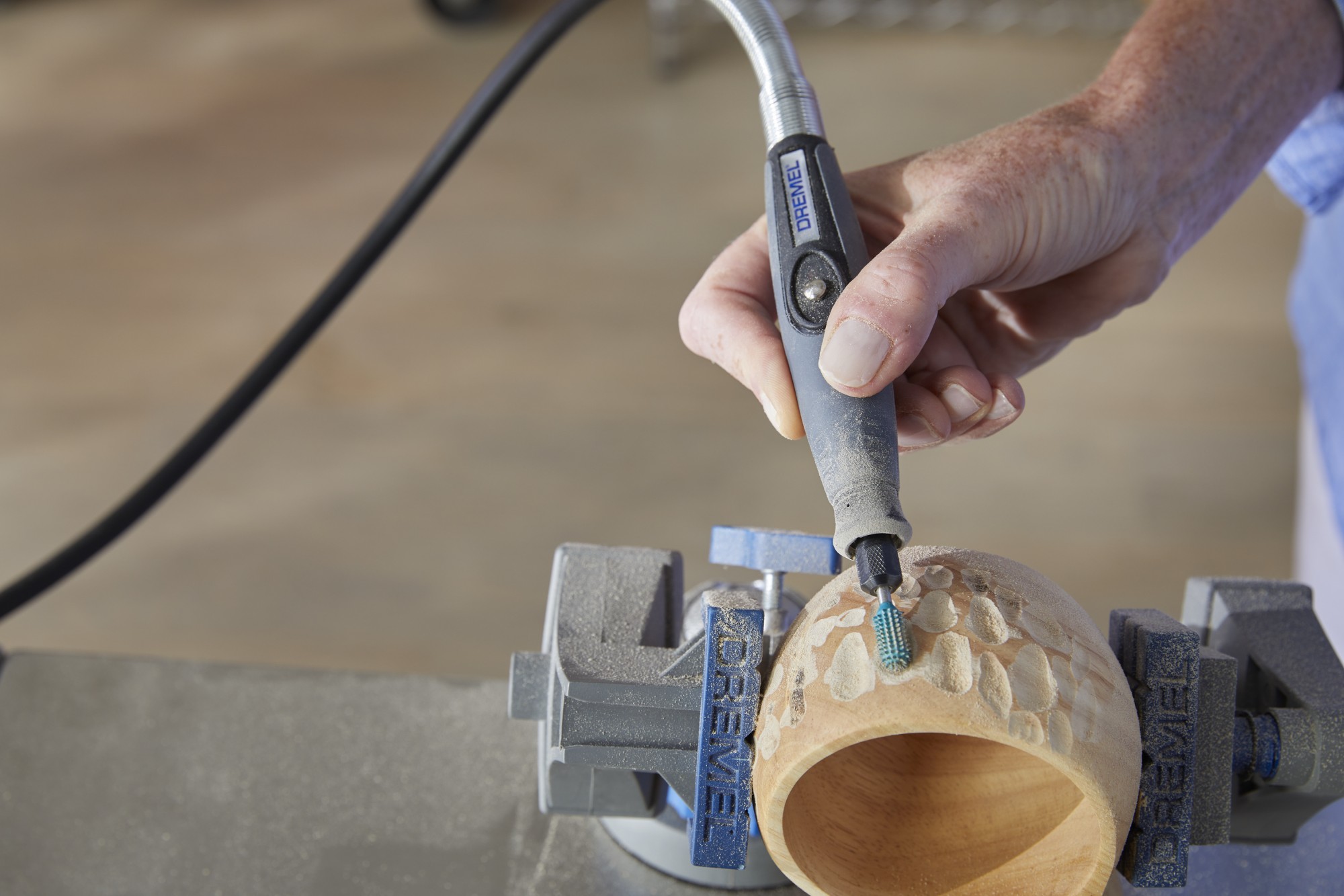 Broca de tallado Dremel MAX 9954 Power Carving, 7,9 mm punta esférica