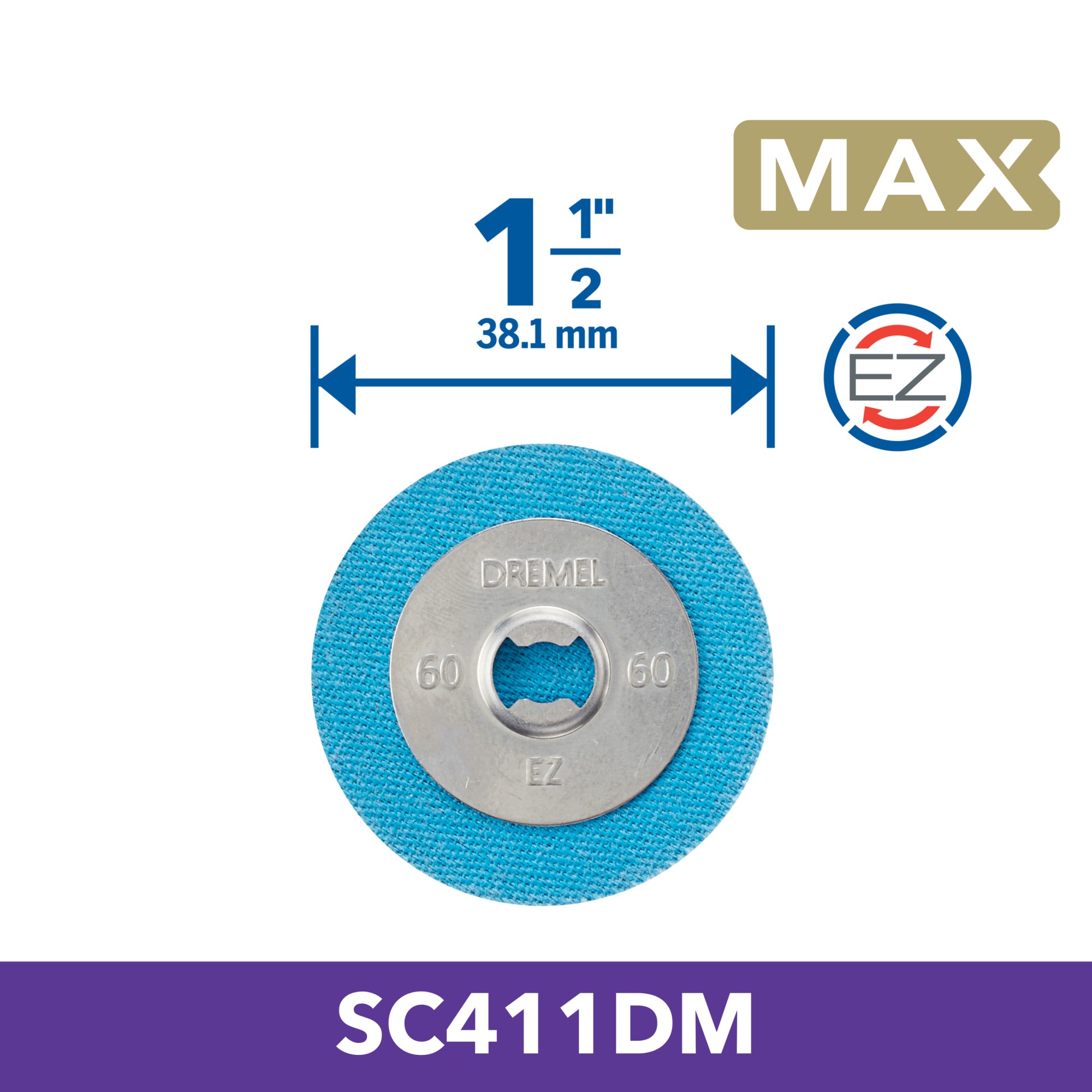 Disco de lijar de alto rendimiento Dremel MAX SC411DM, 3,2 mm
