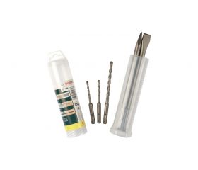 Set de 5 piezas de brocas para martillo y cinceles SDS plus