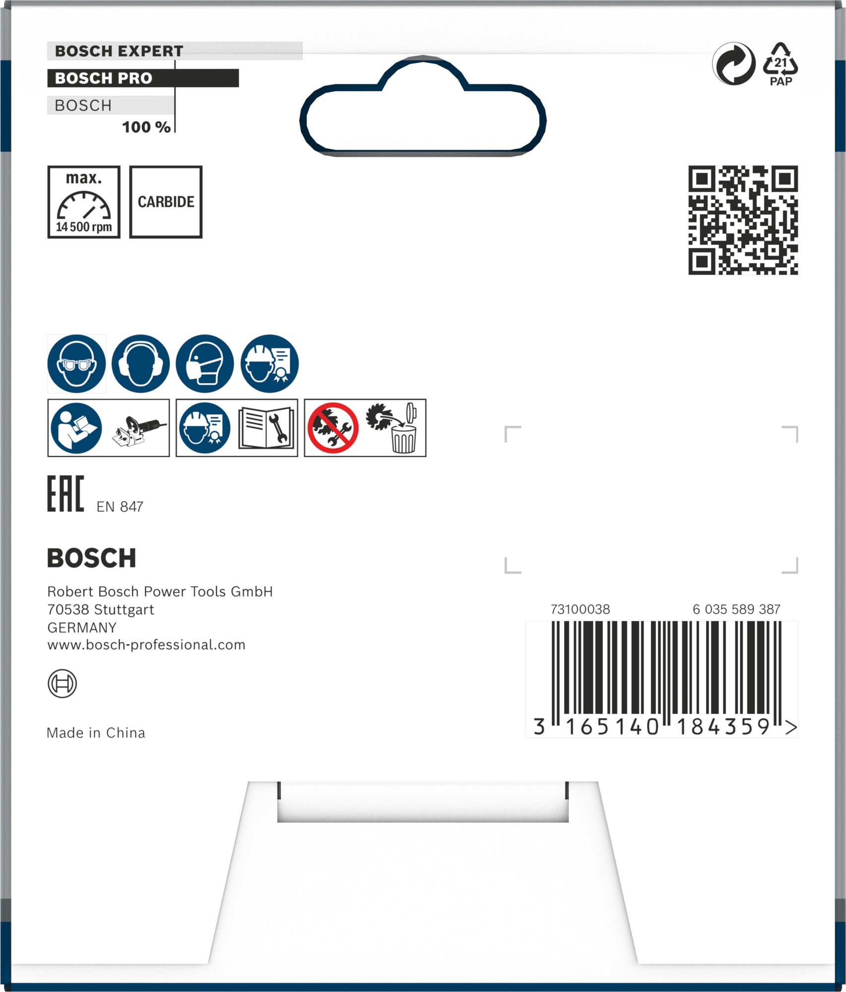 Hoja fresadora lateral PRO, 105 x 22 x 4 mm, 8 dientes
