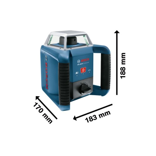 Láser giratorio GRL 400 H + LR 45 en L-BOXX