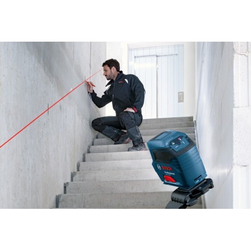 Bosch Professional Nivel láser GLL 2-10 (láser rojo, alcance: hasta 10 m, 3 pilas AA, estuche)