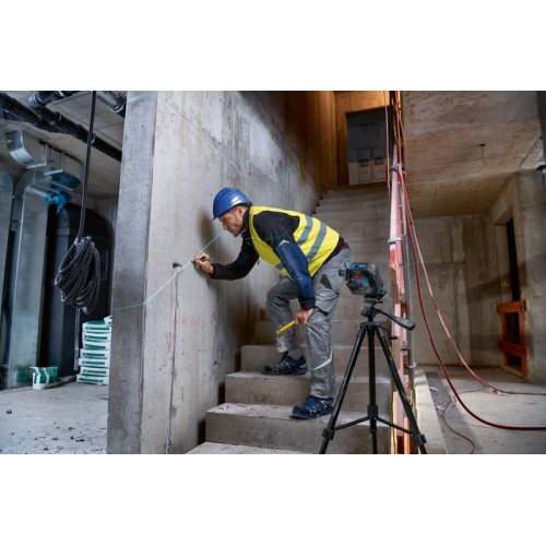 Bosch Professional Nivel Láser GCL 2-50 G (láser verde, interior, soporte RM 10, soporte de techos, alcance: hasta 15 m, 4x pilas AA, maletín)