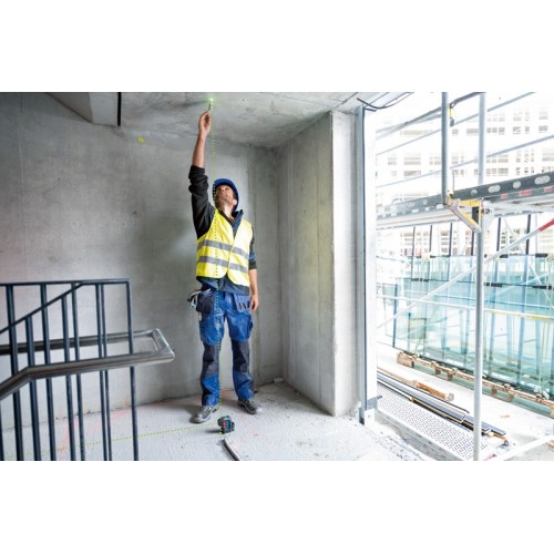 Bosch Professional láser de 3 puntos GPL 3 G (láser verde, alcance: hasta 30 m, estuche)