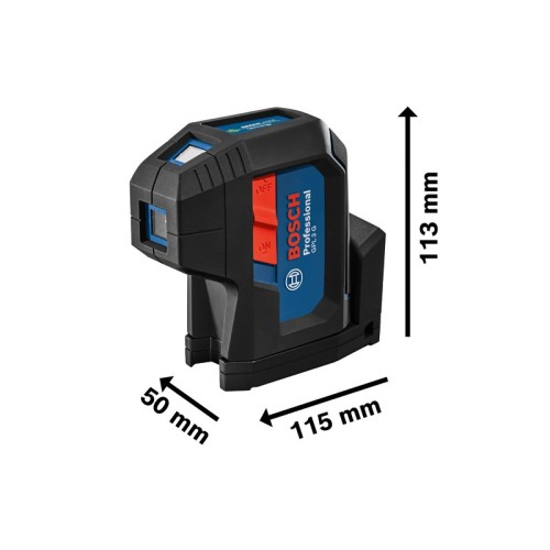 Bosch Professional láser de 3 puntos GPL 3 G (láser verde, alcance: hasta 30 m, estuche)