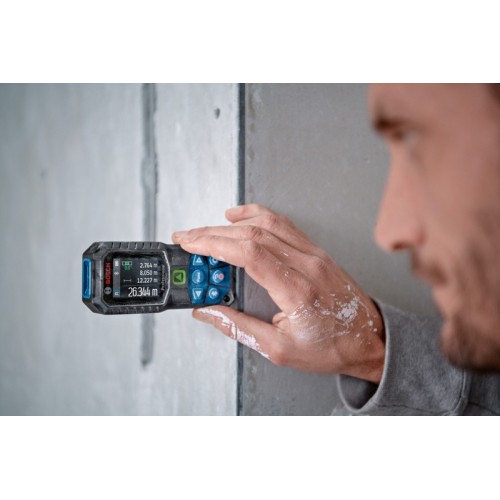 Bosch Professional medidor láser GLM 50-27 CG (láser verde, alcance: hasta 50 m, batería LI-Ion de 3,7 V, cable USB, robusto, IP65, transferencia de datos Bluet