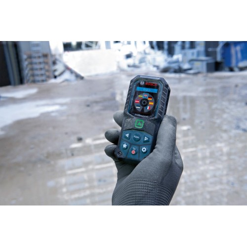 Bosch Professional Medidor Láser GLM 50-25 G (láser verde, alcance: hasta 50 m, robusto, IP65, ±1,5 mm*, 2 pilas AA, correa de sujeción, funda)